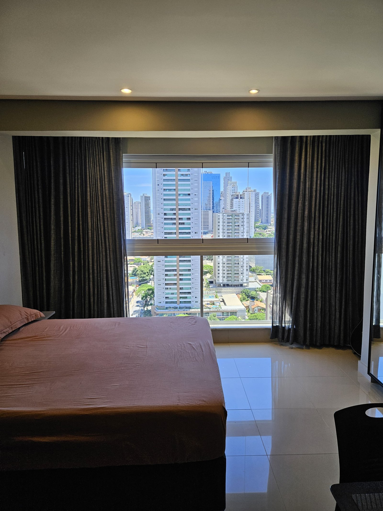 Apartamento 1 Quarto Mobiliado 23º Andar The Expression Setor Bueno - 35m² Vista Nascente